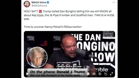 Trump Talks J6 And Ray Epps Live With Dan Bongino!