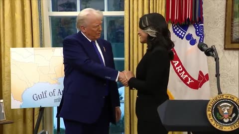 Tulsi Gabbard delivers her first remarks as Director of National Intelligence