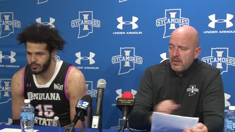 Indiana State Men's Basketball Post-Game Press Conference After 71-53 Loss to Drake