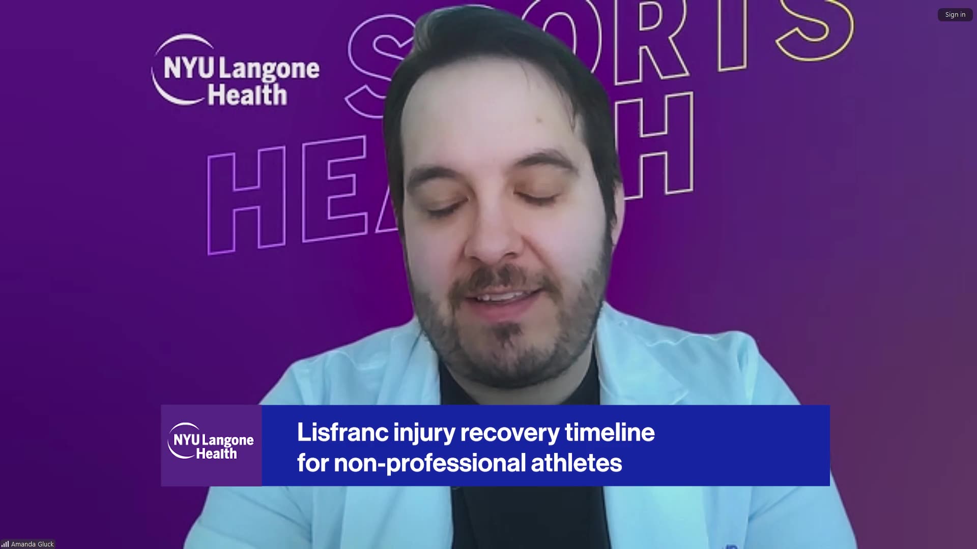 NYU Langone's Daniel J. Kaplan, MD explains Andrew Thomas' recovery from Lisfranc surgery