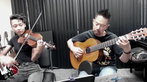 Shallow for Violin and Guitar Practice Session