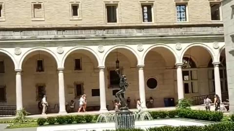 Boston Public Library Open Courtyard #travel #publiclibrary #history