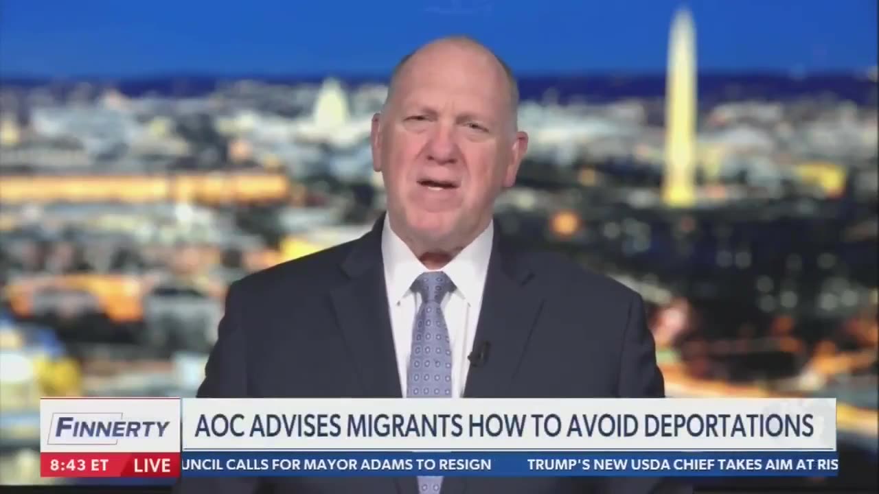 Tom Homan says that AOC is the ‘dumbest’ person in Congress…