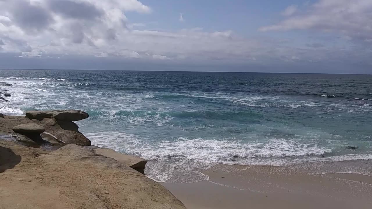 The Captain's View. Wipeout Beach, La Jolla, California.