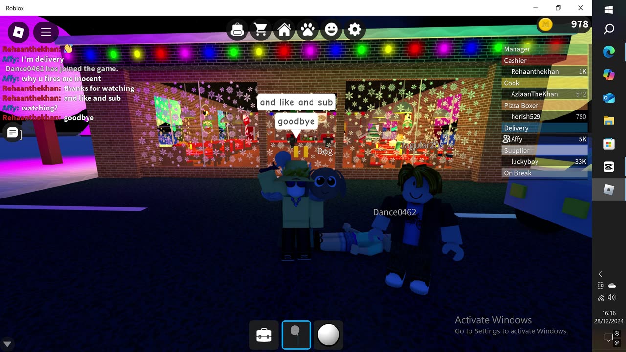 Roblox - Work At A Pizza Place