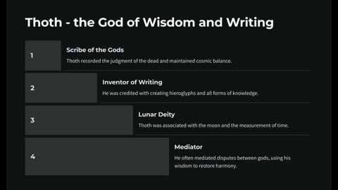 Thoth: The God of Wisdom and Writing