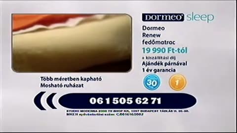 Dormeo Renew fedőmatrac (2011)