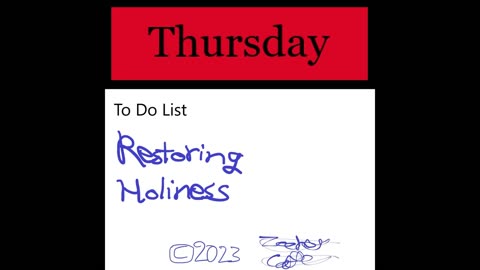 April 13th, 2023 - Restoring Holiness