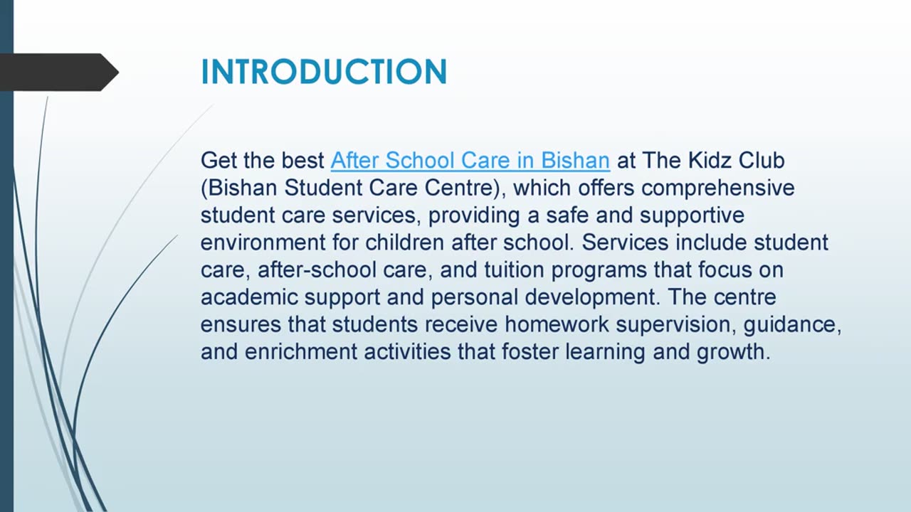 Get the best After School Care in Bishan