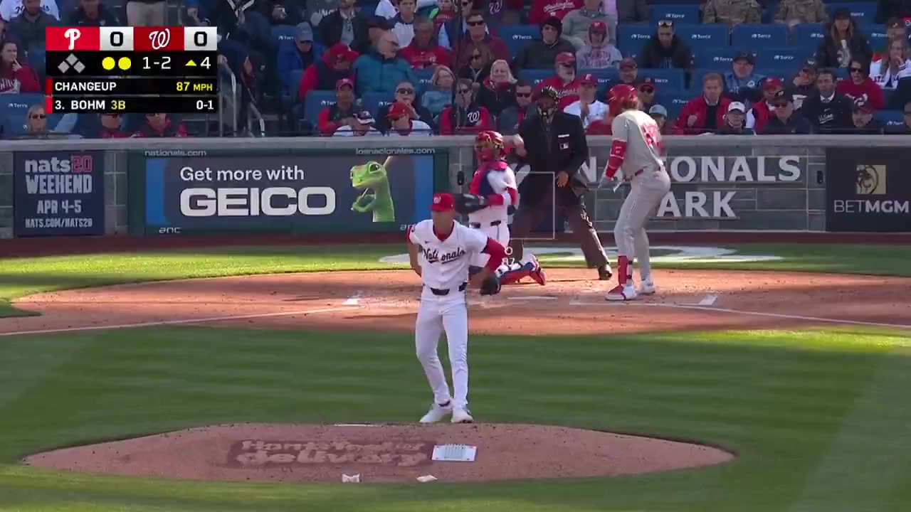 MLB 12 hitters up 9 players down via the strikeout MacKenzie Gore is dealing on #OpeningDay