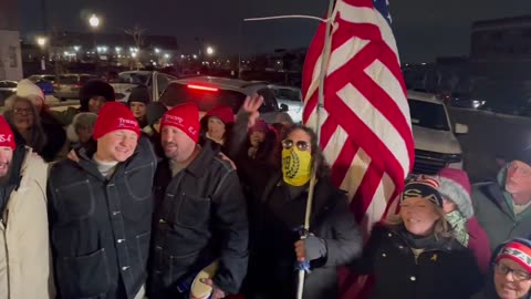 J6ers sing Lee Greenwood’s ‘God Bless the USA’ after being FREED by President Trump