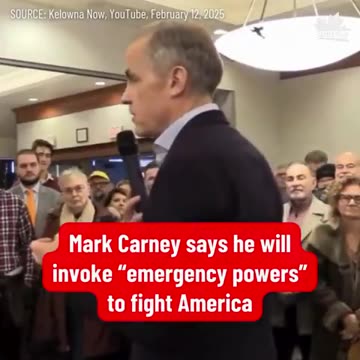 JEWBAG FUCKING TRAITOR FAGGOT MARK CARNEY SAYS HE SUPPORTS EMERGENCY POWERS ACT IN US TRADE WAR