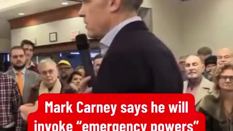 JEWBAG FUCKING TRAITOR FAGGOT MARK CARNEY SAYS HE SUPPORTS EMERGENCY POWERS ACT IN US TRADE WAR