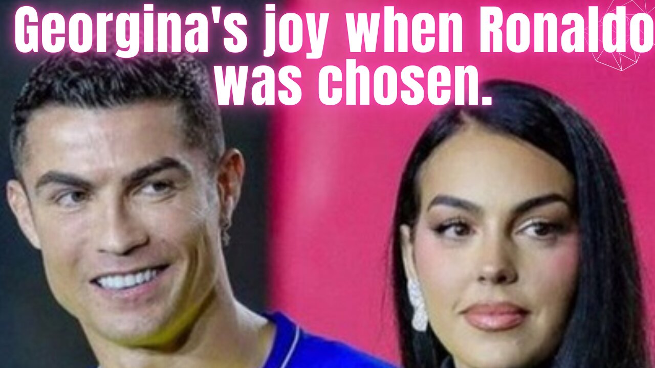 Sights, Georgina's joy when Ronaldo was chosen as the best player in the Middle East in Dubai⚽️