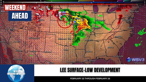 🚨 Feb 22-26: Thunderstorms Likely Late Tuesday Into Wednesday!