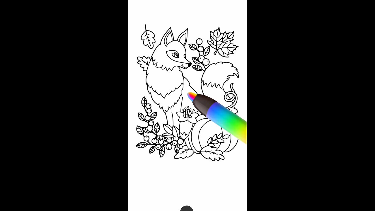 Fox colouring with magic 🪄✨ prn