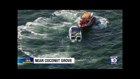 Man rescued from sinking boat off Miami