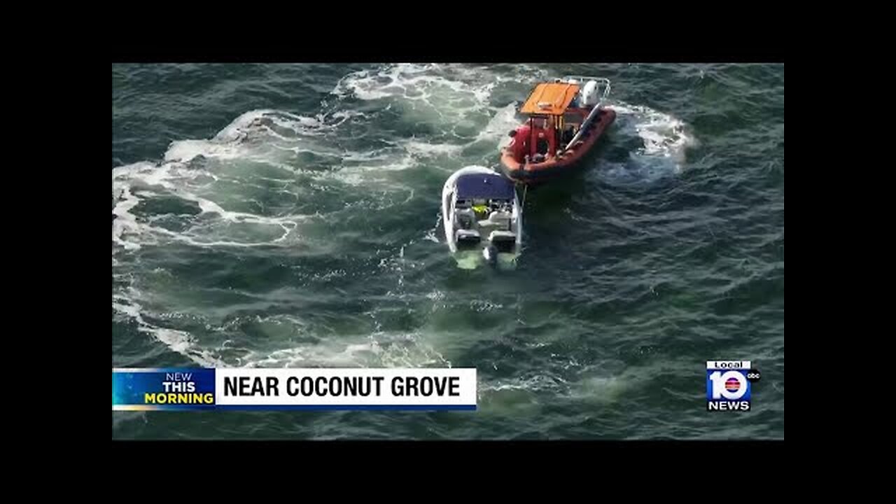 Man rescued from sinking boat off Miami