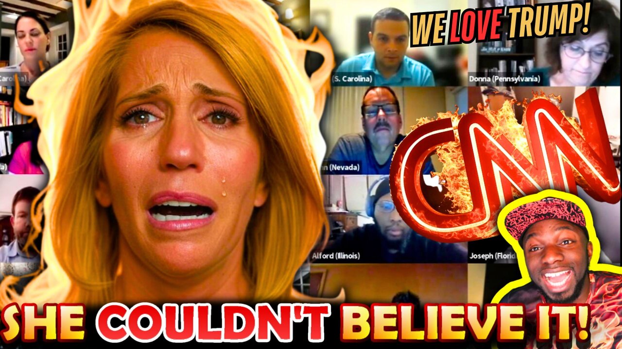 🚨CNN Fake News Anchor STUNNED In DISBELIEF As Democrat Focus Group LOVES TRUMP!