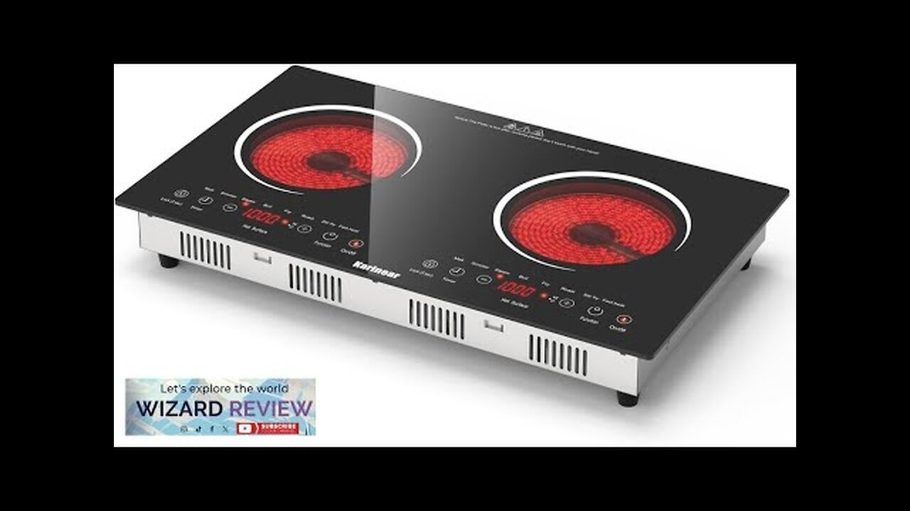 Karinear 2 Burners Electric Cooktop 24 Inch 110v~120v Countertop and Built-in Elecric Review