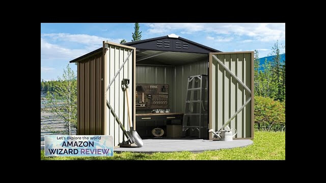 Greesum Outdoor Storage Shed 6 x 4 ft. Utility Tool Shed Metal Review