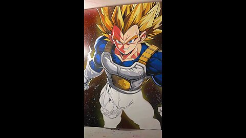 Drawing a Vegeta SSJ 1 PART #3 ✍️