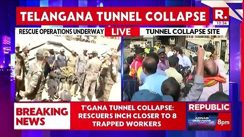 Rescue Ops Continue After 48 Hours_ Efforts Intensify to Free Workers Trapped in Telangana Tunnel