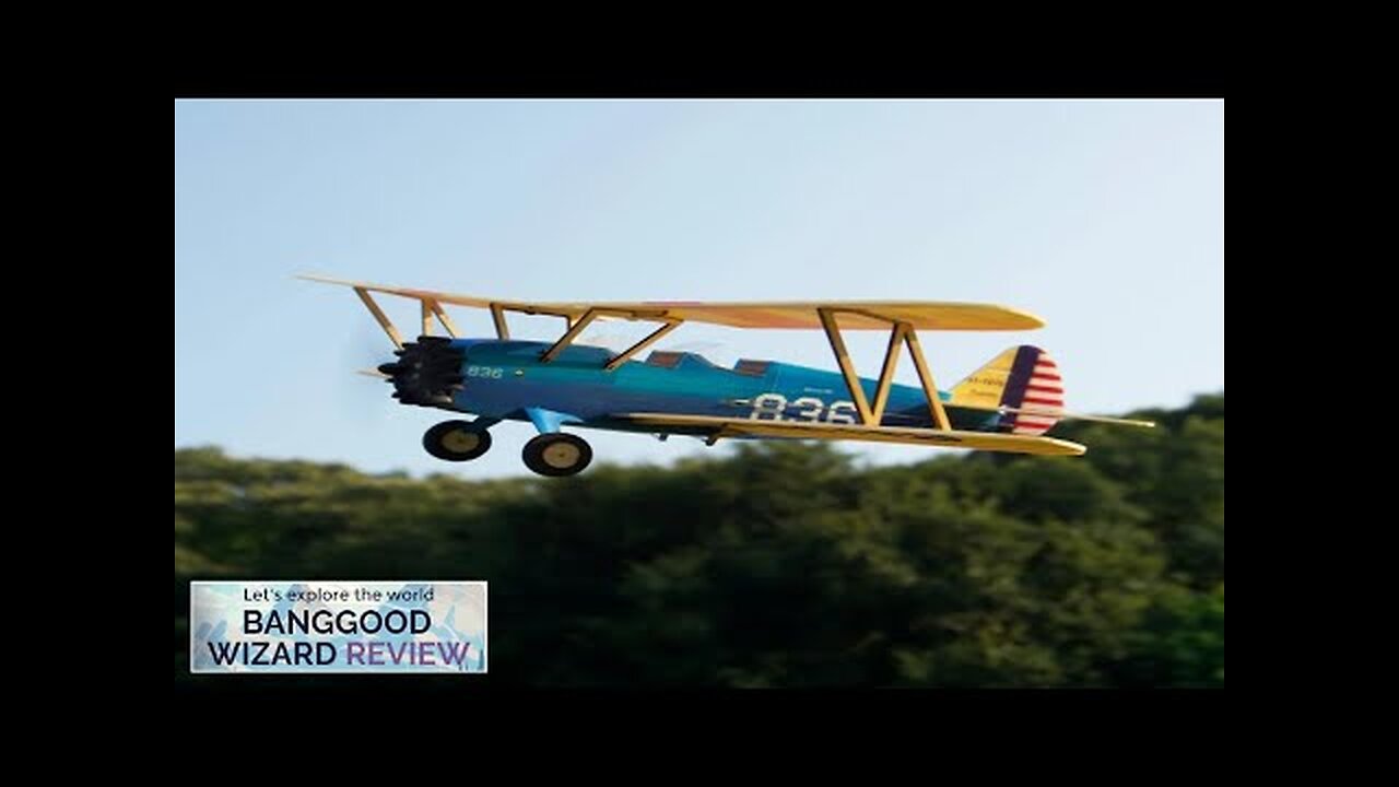 MinimumRC PT-17 Stearman Micro Scale 360mm Wingspan KT Foam RC Airplane Biplane Review