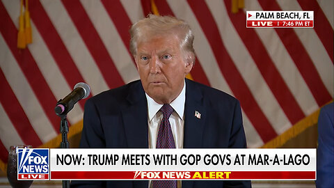 Trump Speaks To The Press During Meeting With GOP Governors