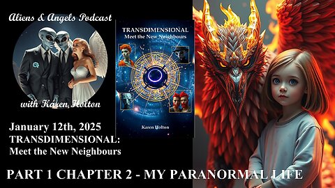 Aliens & Angels Live Podcast, January 12th, 2025 – PART 1 Ch2 Paranormal Life