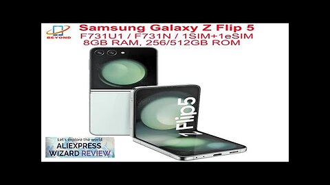 Samsung Galaxy Z Flip 5 Flip5 5G F731U1 F731N 6.7" AMOLED NFC Review