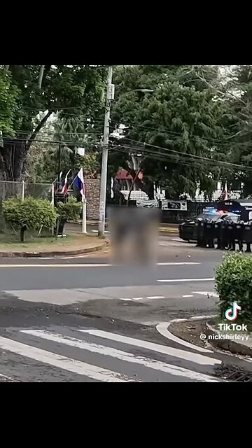 LEFTIST AGITATORS PROTEST AGAINST🛗👮‍♂️🚓U.S SECRETARY OF STATE ARRIVAL IN PANAMA🇺🇸🛳️🇵🇦💫
