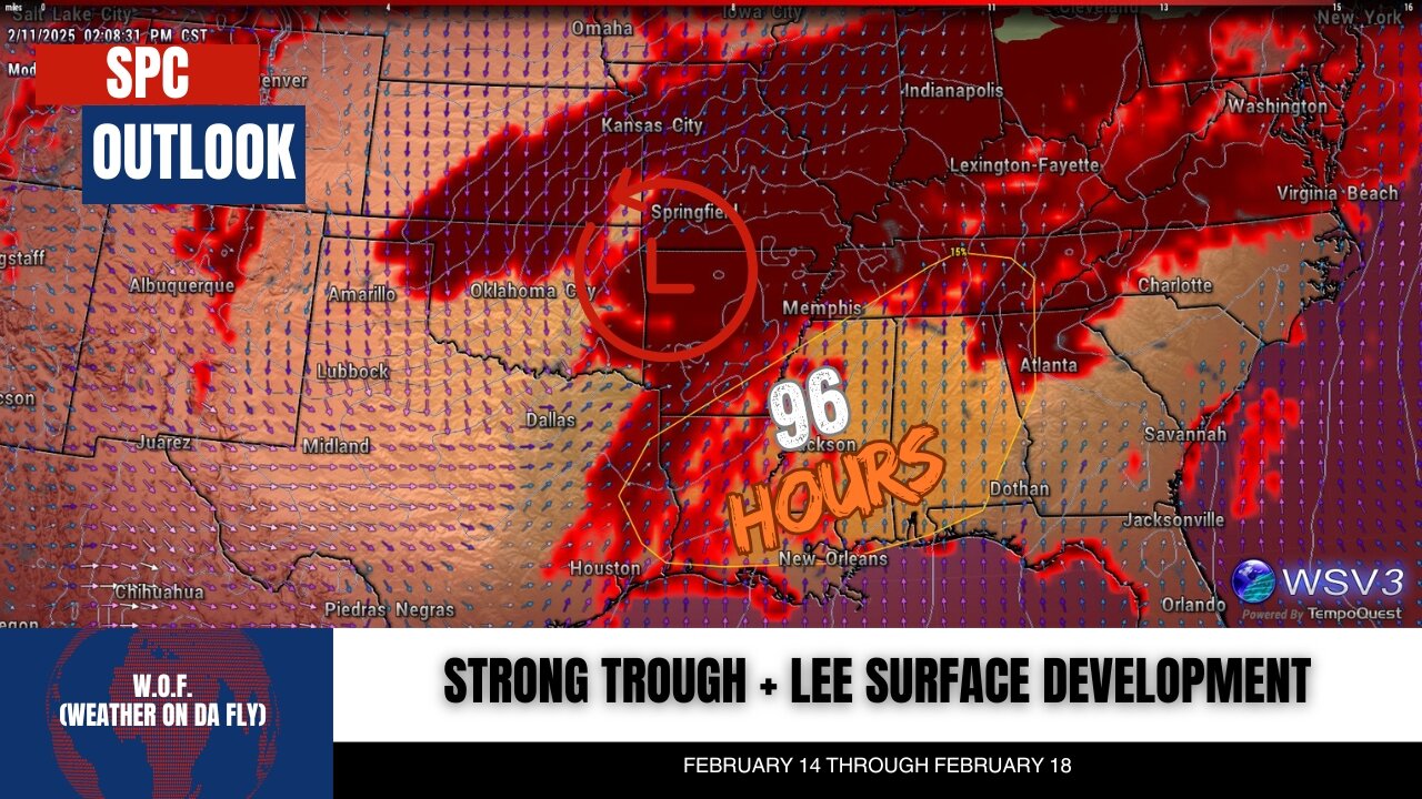 🚨 Feb 14-18: Severe Storm Risks for Southeast & Gulf Coast!