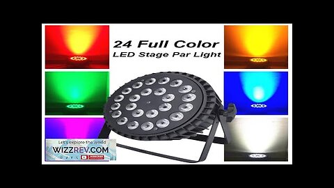 Aluminum Alloy LED Par 24x18W RGBWA+UV Light DMX512 Disco Christmas Lights Stage Review