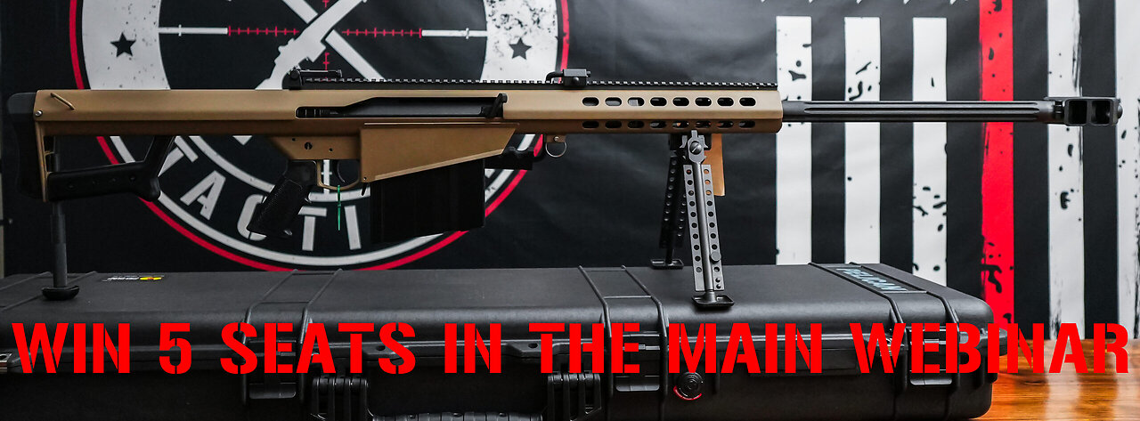 Barrett 82A1 50 BMG 29'' MINI #6 FOR 5 SEATS IN THE MAIN WEBINAR