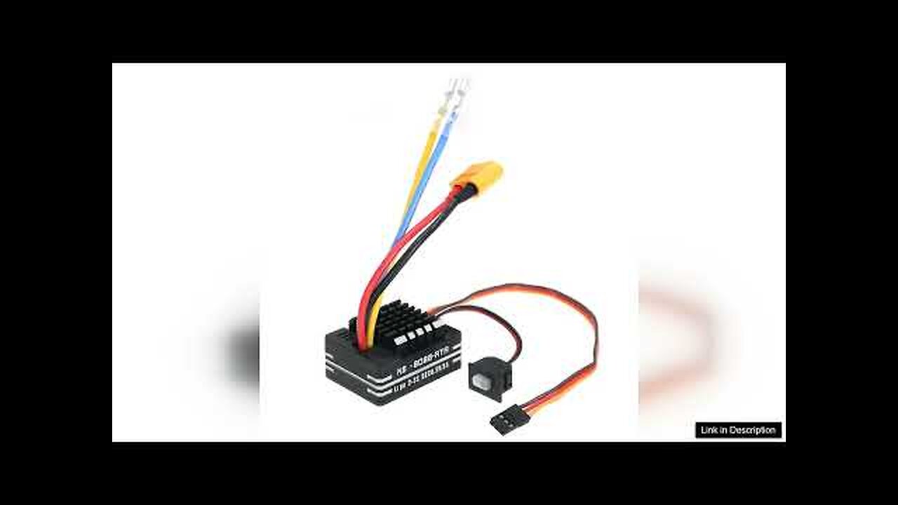 FLYUEACE 8088 Brushed ESC 80A Waterproof Speed Controller 2-3S with BEC RC Review