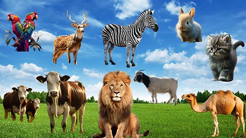 Beautiful Animal Moments:Dogs, Cats, Chickens, Elephants, Buffaloes, Cows & Sheep with Natural Sound