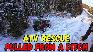 ATV Rescue: Pulled From A Ditch