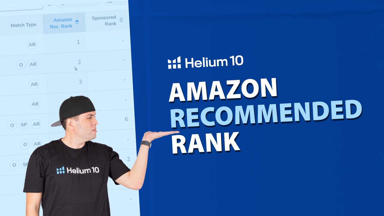 Amazon Recommended Rank | Helium 10 Pro Training