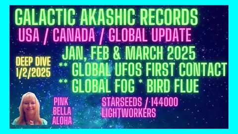 GALACTIC Predictions Jan - Mar 2025 * USA * CANADA * GLOBAL * FOG & Air Quality * BIRD Flu