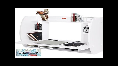 VEVOR Wall Mounted Floating Desk Wall Mount Computer Desk With Power Socket Review