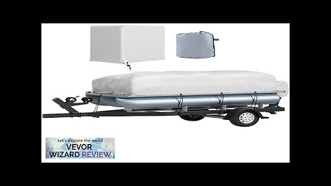 VEVOR Pontoon Boat Cover Fit for 21'-24' Boat Heavy Duty 600D Marine Review