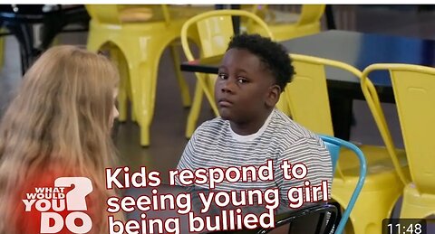 What Would Kids Do? | Kids respond to seeing young girl being bullied