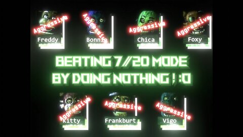 The Return to Freddy's 3 - Bonum Iterum (Version 1.0.8): 7/20 Mode - Aggressive - Strategy (fr/en)