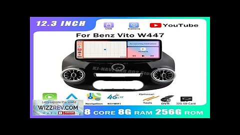 Radio Multimedia 12.3 Inch for Benz Vito W447 2014-2021 Android 14 1920*720 Review