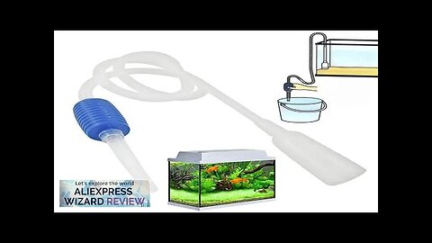 Semi-automatic Aquarium Clean Vacuum Water Change Changer Gravel Aquarium Simple Fish Tank Review