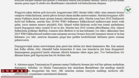 Qophii Addaa ONM-ABO Bitootessa 13-2025 itti dhiyaadhaa!