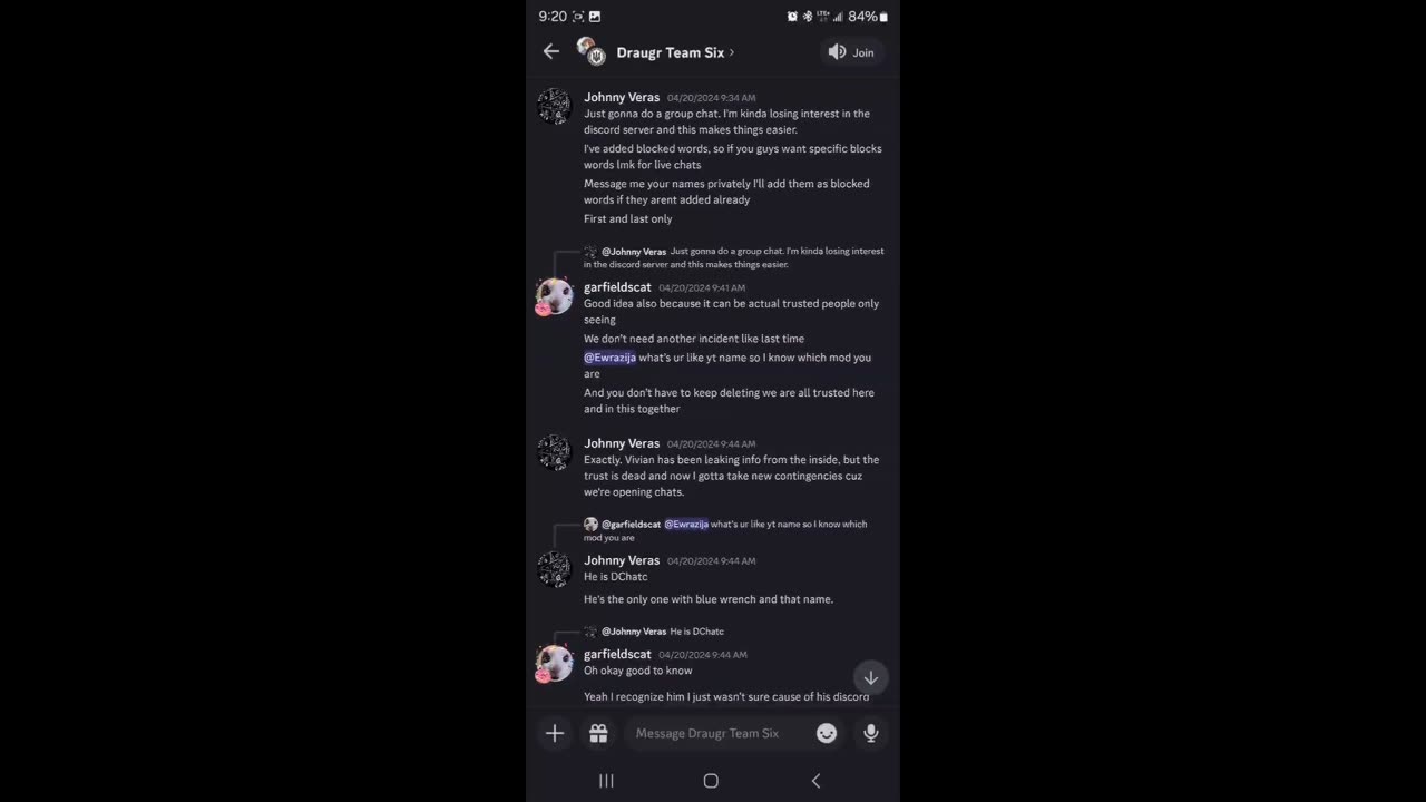 Draugr Team Six (TiBBzTV Group Chat) PART ONE