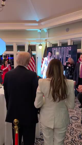 President Trump and The First Lady arrive at Trump National Sterling, VA