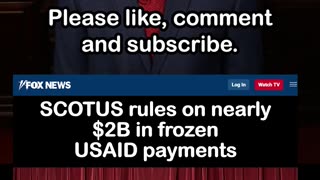 SCOTUS Rules Against Trump Admin on Nearly $2 Billion in Frozen USAID Payments